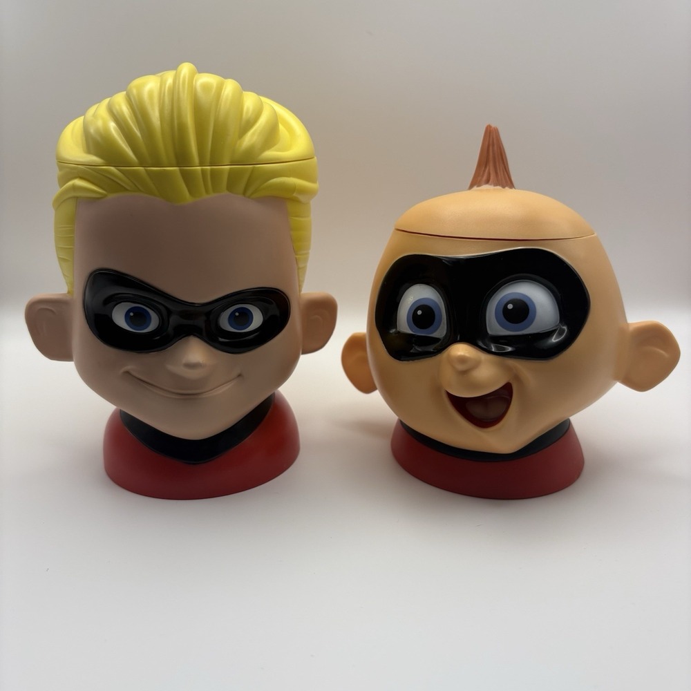 Disney On‎ Ice Pixar Incredibles Dash And Jack Jack Super Hero Cup Mug With Lid